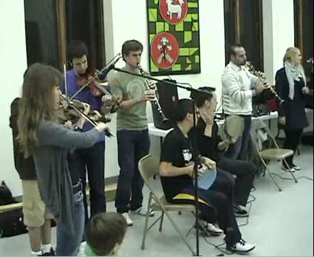 Video - Music guests from Greece visit Orpheus practice